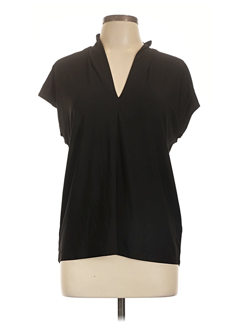Pre-owned Buffalo By David Bitton Short Sleeve Blouse In Black