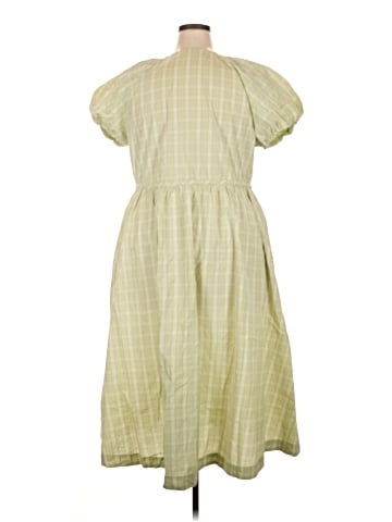 Madewell Plaid Tie-Waist Midi Dress (view 2)