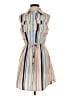 Bebop 100% Polyester Stripes Tan Casual Dress Size S - photo 1