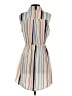 Bebop 100% Polyester Stripes Tan Casual Dress Size S - photo 2