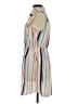 Bebop 100% Polyester Stripes Tan Casual Dress Size S - photo 5