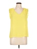 GB 100% Polyester Yellow Sleeveless Blouse Size L - photo 1
