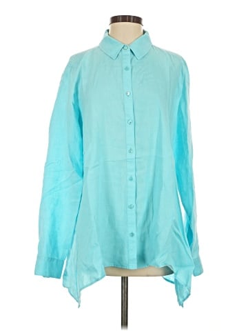 Eileen Fisher Long Sleeve Button-Down Shirt (view 1)