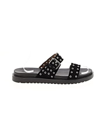 Madewell The Dee Double-Strap Slide Sandal in Embellished Leather (view 1)