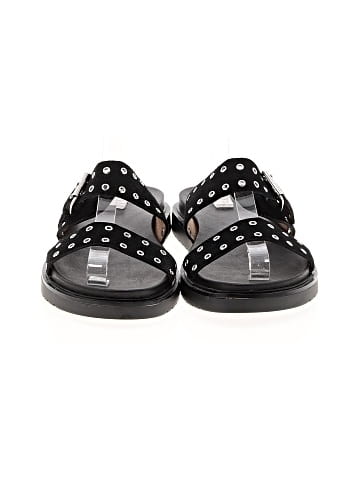 Madewell The Dee Double-Strap Slide Sandal in Embellished Leather (view 2)
