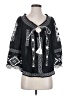 Free People Black 3/4 Sleeve Blouse Size S - photo 1
