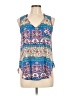 Lush Blue Sleeveless Blouse Size L - photo 1
