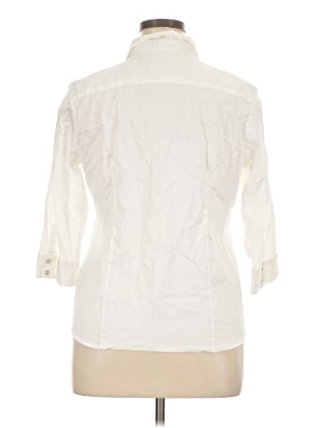 212 Collection 3/4 Sleeve Button-Down Shirt (view 2)