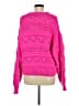 Bershka Hearts Pink Pullover Sweater Size M - photo 2