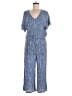 Mud Pie Stripes Blue Jumpsuit Size L - photo 1