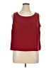 Studio I 100% Polyester Burgundy Sleeveless Blouse Size 16 - photo 1