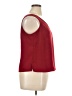 Studio I 100% Polyester Burgundy Sleeveless Blouse Size 16 - photo 4