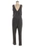 Kaileigh Metallic Gray Jumpsuit Size L - photo 1