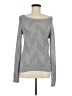 Olive and Oak Chevron-herringbone Silver Pullover Sweater Size M - photo 1