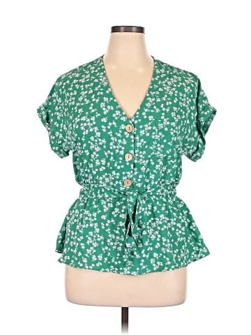 Sweet Rain Short Sleeve Blouse (view 1)