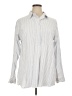 Max Studio Stripes Silver Long Sleeve Blouse Size XL - photo 1