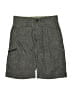 Lee 100% Polyester Chevron-herringbone Gray Cargo Shorts Size 10 - photo 1