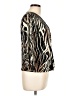 JBS Animal Print Brown 3/4 Sleeve Blouse Size L (estimated) - photo 4