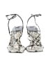 Jeffrey Campbell Animal Print Silver Sandals Size 7 1/2 - photo 2
