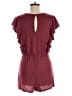 Everly Solid Burgundy Romper Size M - photo 2