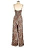 Mi ami 100% Polyester Animal Print Brown Jumpsuit Size S - photo 2