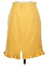 Ann Taylor Solid Yellow Formal Skirt Size 0 Petite - photo 2