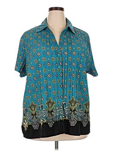 Apt. 9 Short Sleeve Blouse (view 1)