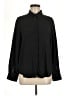 MNG 100% Polyester Solid Black Long Sleeve Blouse Size 8 - photo 1