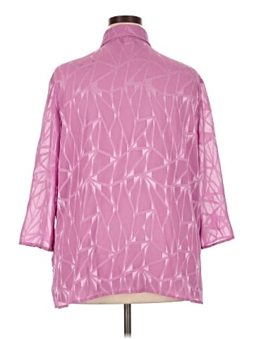 BEDFORD FAIR lifestyles 3/4 Sleeve Blouse (view 2)