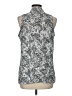 Violet & Claire 100% Polyester Silver Sleeveless Blouse Size L - photo 2