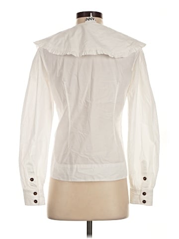 Ganni Long Sleeve Blouse (view 2)