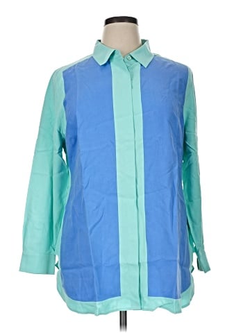 Soft Surroundings 3/4 Sleeve Silk Top (view 1)