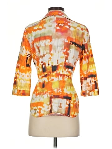 Lafayette 148 New York 3/4 Sleeve Button-Down Shirt (view 2)
