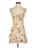 B. Darlin 100% Rayon Floral Tan Cocktail Dress Size 3 - 4 - photo 1