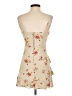 B. Darlin 100% Rayon Floral Tan Cocktail Dress Size 3 - 4 - photo 2
