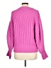 Lumiere 100% Acrylic Solid Pink Pullover Sweater Size L - photo 2