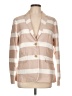 Piazza Sempione Stripes Tan Ivory Blazer Size EU (IT) 48 / US 12 - photo 1