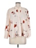 Vince. 100% Polyester Floral Ivory Long Sleeve Blouse Size M - photo 1