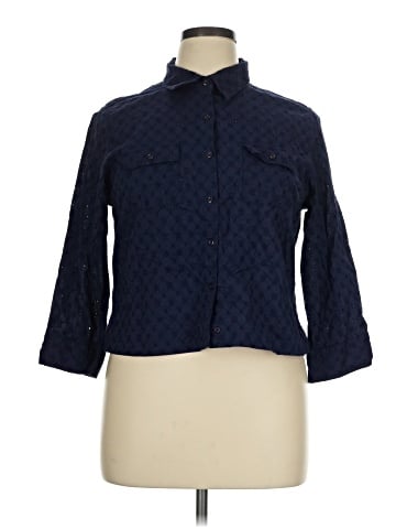 Coral Bay 3/4 Sleeve Button-Down Shirt (view 1)