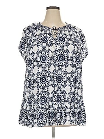 St. John's Bay Short Sleeve Blouse (view 1)