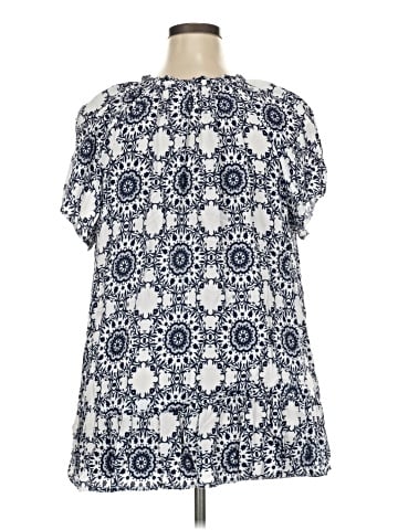 St. John's Bay Short Sleeve Blouse (view 2)