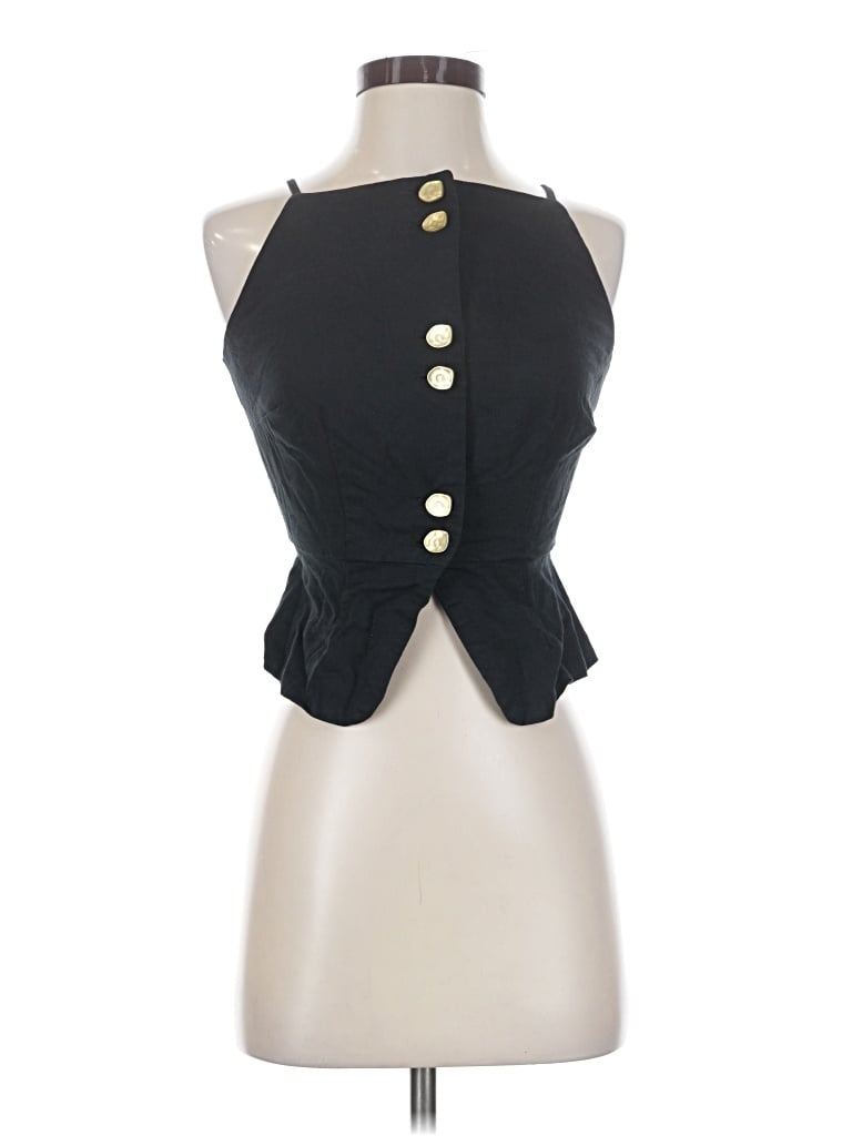 Pre-owned Future Collective Sleeveless Blouse In Black