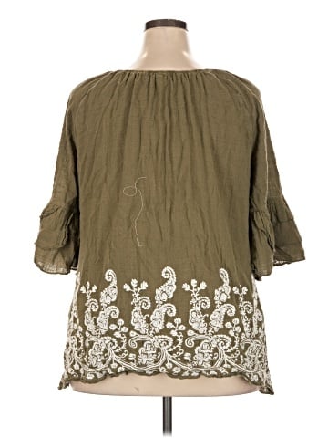Indigo Soul 3/4 Sleeve Blouse (view 2)