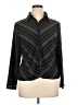 Apt. 9 Stripes Black Long Sleeve Blouse Size XL (petite) - photo 1