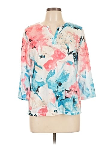 Weekends by Chico's 3/4 Sleeve T-Shirt (view 1)