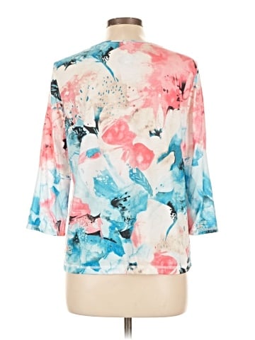 Weekends by Chico's 3/4 Sleeve T-Shirt (view 2)