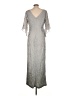 JS Collections 100% Polyester Silver Casual Dress Size 10 - photo 2