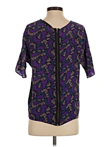 Eliot Short Sleeve Silk Top (view 2)