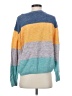 H&M Color Block Blue Pullover Sweater Size S - photo 2