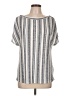 W5 Silver Short Sleeve Blouse Size L - photo 1